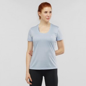 Salomon Agile T-shirts Blau | 04975-CQTO