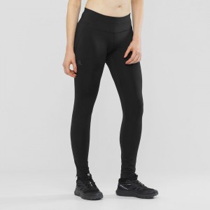 Salomon Agile Warm Tight W Strumpfhose Schwarz | 49107-CKSO