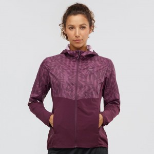 Salomon Agile Wind Laufjacke Lila | 25190-OXVY