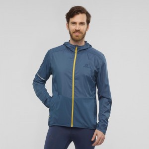 Salomon Agile Wind Laufjacke Navy | 20319-ZVSF