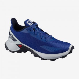 Salomon Alphacross Blast Trailrunning Schuhe Navy | 53812-VNRW