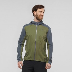 Salomon Bonatti 2.5L Laufjacke Grün | 60529-WTUL