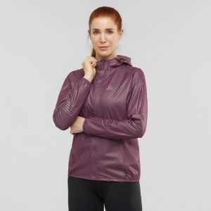 Salomon Bonatti Race Wasserdichte Laufjacke Lila | 28597-VXLJ