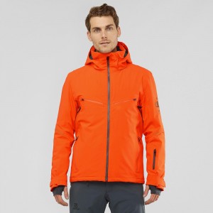 Salomon Brilliant Skijacken Orange | 74512-TVCN