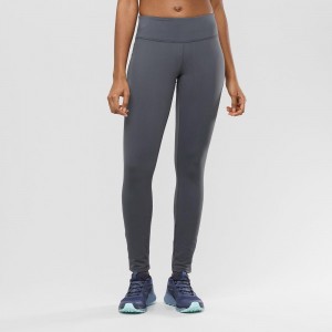 Salomon Comet Warm Tight W Strumpfhose Gray | 34852-VQUG