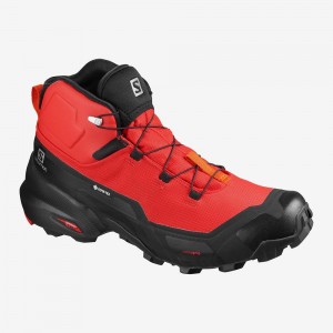 Salomon Cross Hike Mid Gore-Tex Wanderstiefel Rot | 79084-TVBI