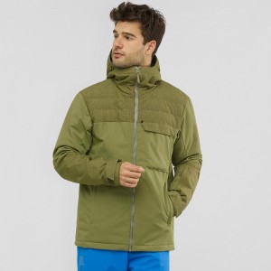 Salomon Deepsteep Jacket M Skijacken Grün | 93048-DJUY