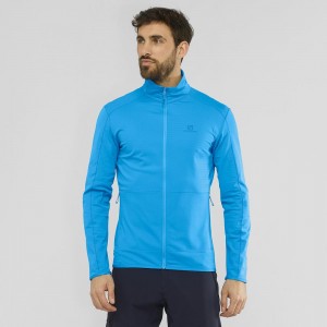 Salomon Essential Lightwarm Skijacken Blau | 49371-OQYL