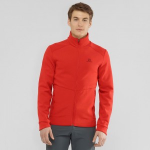 Salomon Essential Warm Skijacken Rot | 57138-MISK