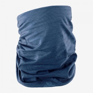 Salomon Neck&Head Light Gaiter Stirnband Navy | 37402-URVQ