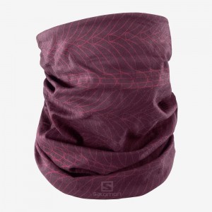 Salomon Neck&Head Light Gaiter Stirnband Lila | 92183-RSAX