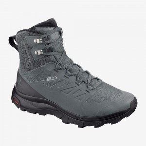 Salomon Outblast Thinsulate Climasalomon Wasserdichte Winterstiefel Gray | 69524-KVOY