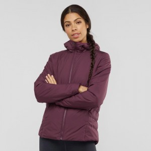 Salomon Outrack Insulated Jacke Lila | 90358-TEAM