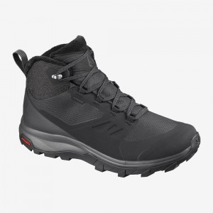 Salomon Outsnap Climasalomon Wasserdichte Winterstiefel Schwarz | 58427-BGFY