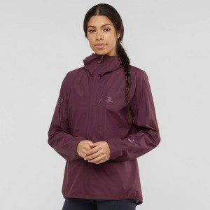 Salomon Outspeed 360 3L Jkt W Jacke Lila | 45306-SYQJ