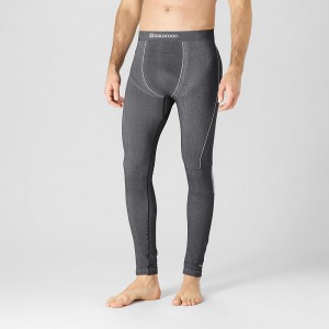 Salomon Primo Warm Tight Seamless M Strumpfhose Schwarz | 76953-TUGJ