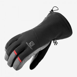 Salomon Propeller Long M Handschuhe Schwarz | 48572-SXQW