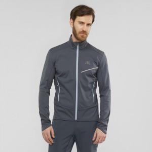 Salomon Rs Softshell Jkt M Jacke Gray | 81457-HGSY