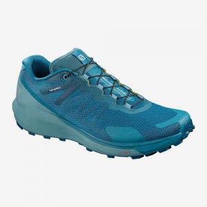 Salomon Sense Ride 3 Trailrunning Schuhe Blau | 69324-OHJD