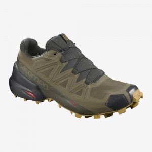 Salomon Speedcross 5 Gore-Tex Trailrunning Schuhe Grün | 24571-AEIV