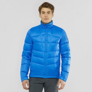 Salomon Transition Down Jacket M Jacke Blau | 34175-KIZO