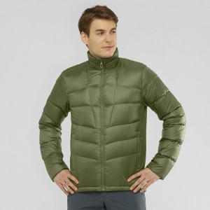 Salomon Transition Down Jacket M Jacke Grün | 19265-DKFC