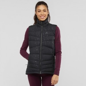 Salomon Transition Down Vest W Jacke Schwarz | 71923-YJOL