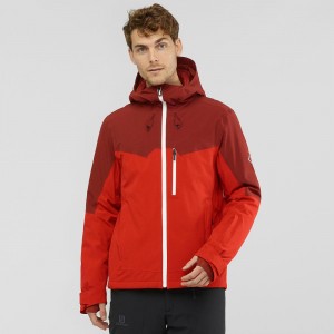 Salomon Untracked Skijacken Rot | 48102-HZWM