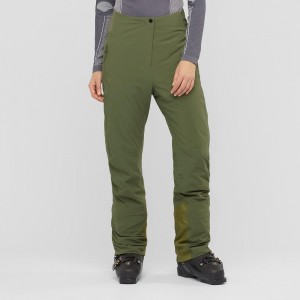 Salomon Warm Ambition W Hose Grün | 26493-IZFB