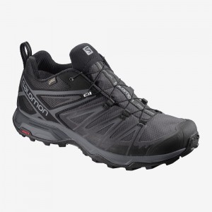 Salomon X Ultra 3 Weite Gore-Tex Trekking Schwarz | 24708-PXNW