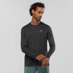 Salomon Xa Ls Tee M Oberteile Schwarz | 31750-MHQA