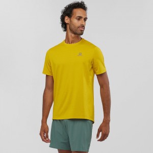 Salomon Xa Tee M Oberteile Gelb | 30417-FHAX