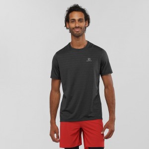 Salomon Xa Tee M Oberteile Schwarz | 25917-JAPG