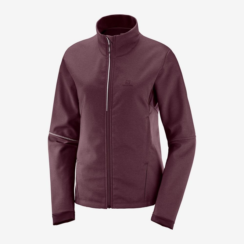 Salomon Agile Softshell Jacke Lila | 65082-SGAN