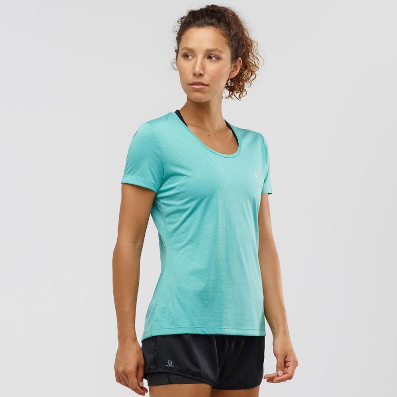 Salomon Agile T-shirts Grün | 30415-OXHF