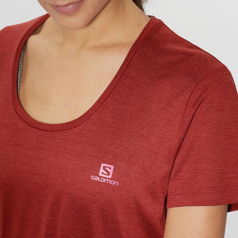 Salomon Agile T-shirts Rot | 82401-PNDT