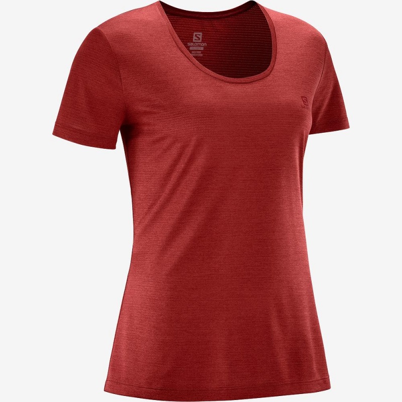 Salomon Agile T-shirts Rot | 82401-PNDT