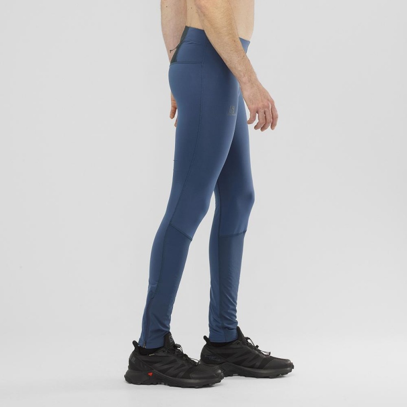 Salomon Agile Warm Tight M Strumpfhose Navy | 69023-NUVI