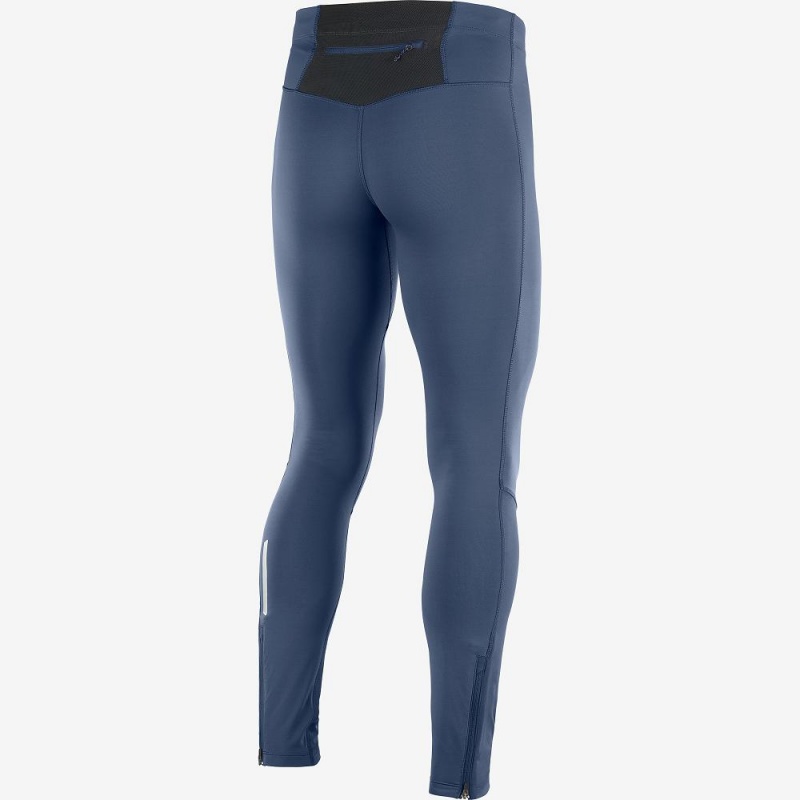 Salomon Agile Warm Tight M Strumpfhose Navy | 69023-NUVI