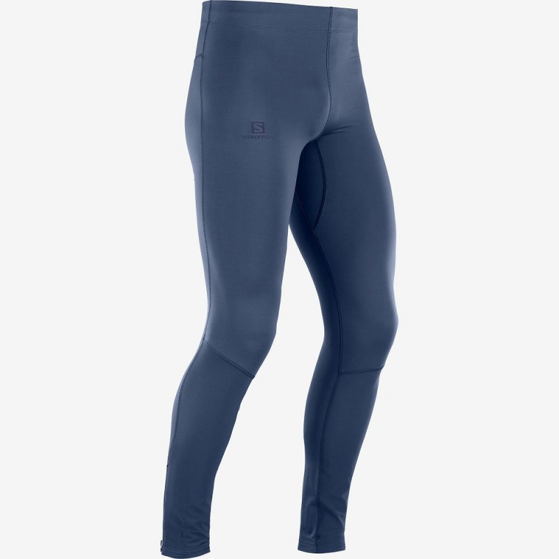 Salomon Agile Warm Tight M Strumpfhose Navy | 69023-NUVI