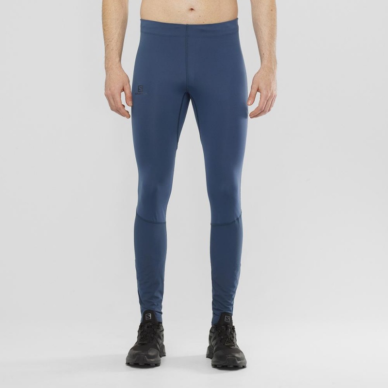 Salomon Agile Warm Tight M Strumpfhose Navy | 69023-NUVI