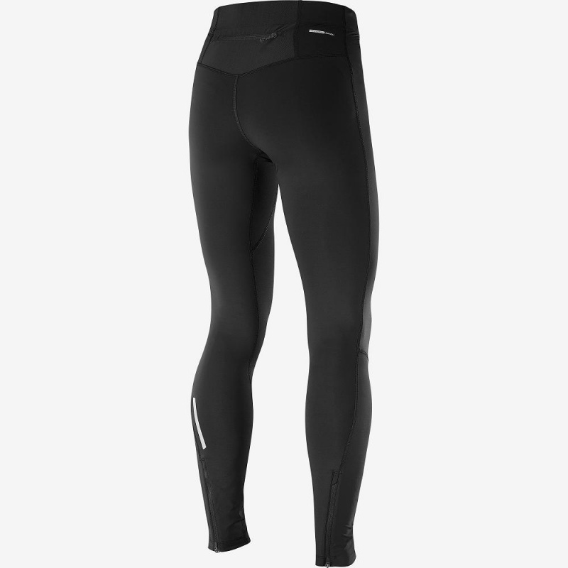 Salomon Agile Warm Tight M Strumpfhose Schwarz | 58023-PKIU