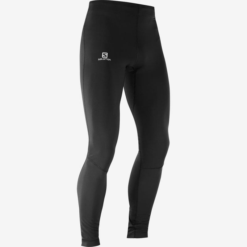 Salomon Agile Warm Tight M Strumpfhose Schwarz | 58023-PKIU