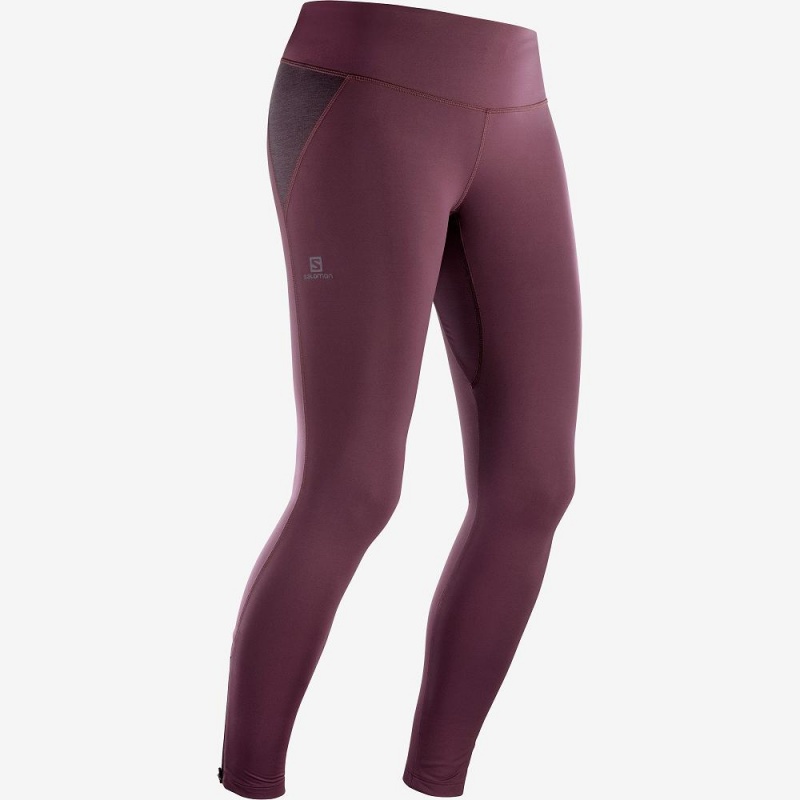 Salomon Agile Warm Tight W Strumpfhose Lila | 74513-RDHG