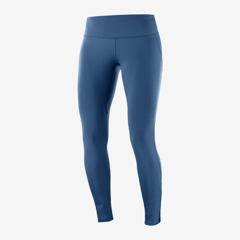 Salomon Agile Warm Tight W Strumpfhose Navy | 34089-WTUY