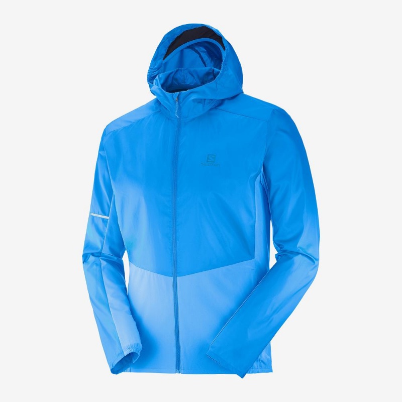 Salomon Agile Wind Laufjacke Blau | 37590-UINO