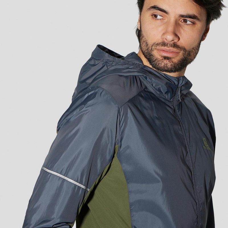 Salomon Agile Wind Laufjacke Grün | 35278-LUGZ