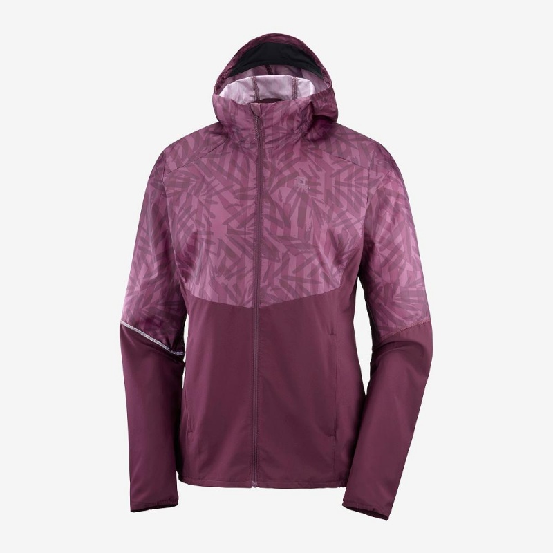 Salomon Agile Wind Laufjacke Lila | 25190-OXVY