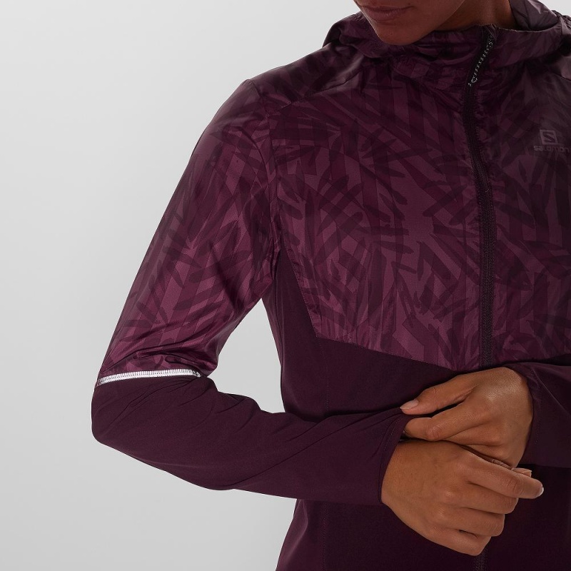 Salomon Agile Wind Laufjacke Lila | 25190-OXVY