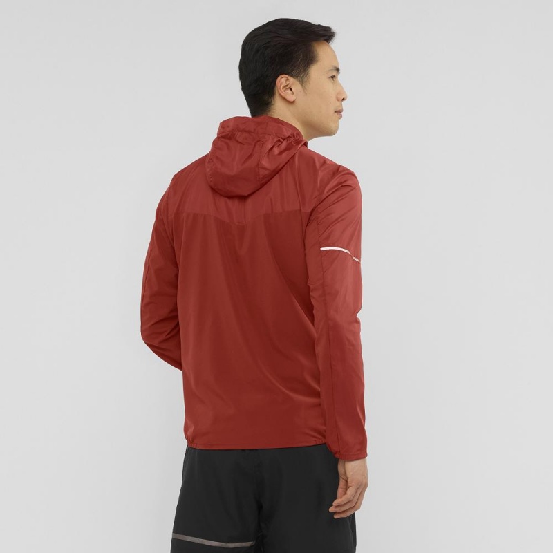 Salomon Agile Wind Laufjacke Rot | 75429-NOLT